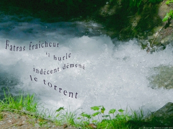 Bisse d'Aminona, canton du Valais. Poème au torrent.