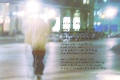 Place de la Cité, devant chez Jean-Luc  Genève. Quatre heures du matin. Poèmes aux empruntes de pas fossiles.